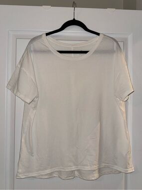 Athleta Like New Tee Off White Large Women’s